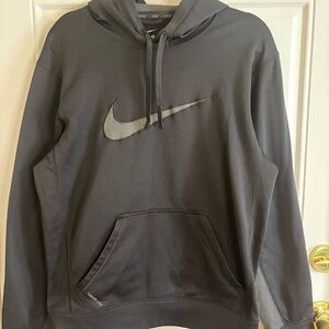 Nike Men's Black Hoodie swoosh detail size S activewear